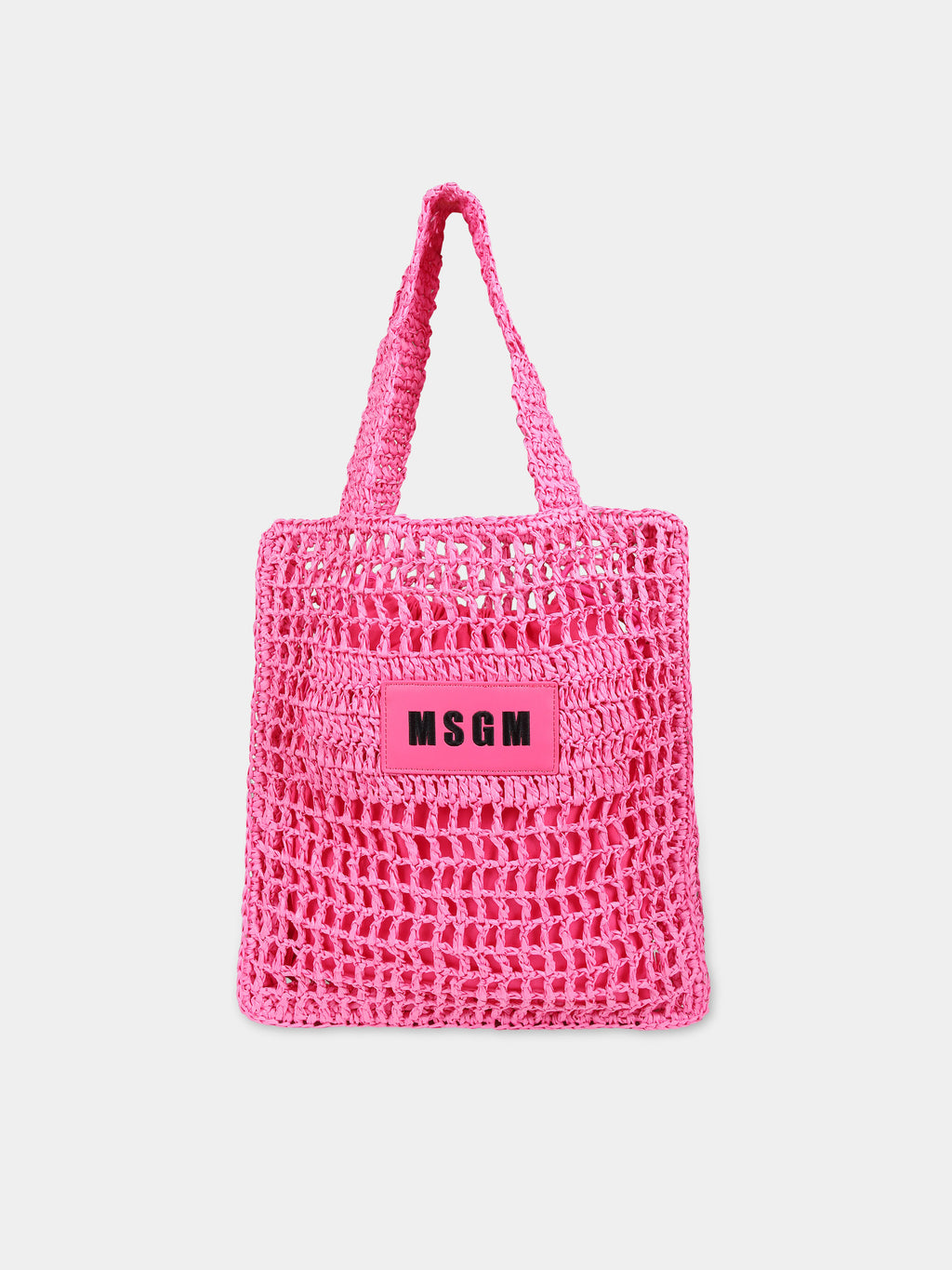 Fuchsia bag for girl with logo